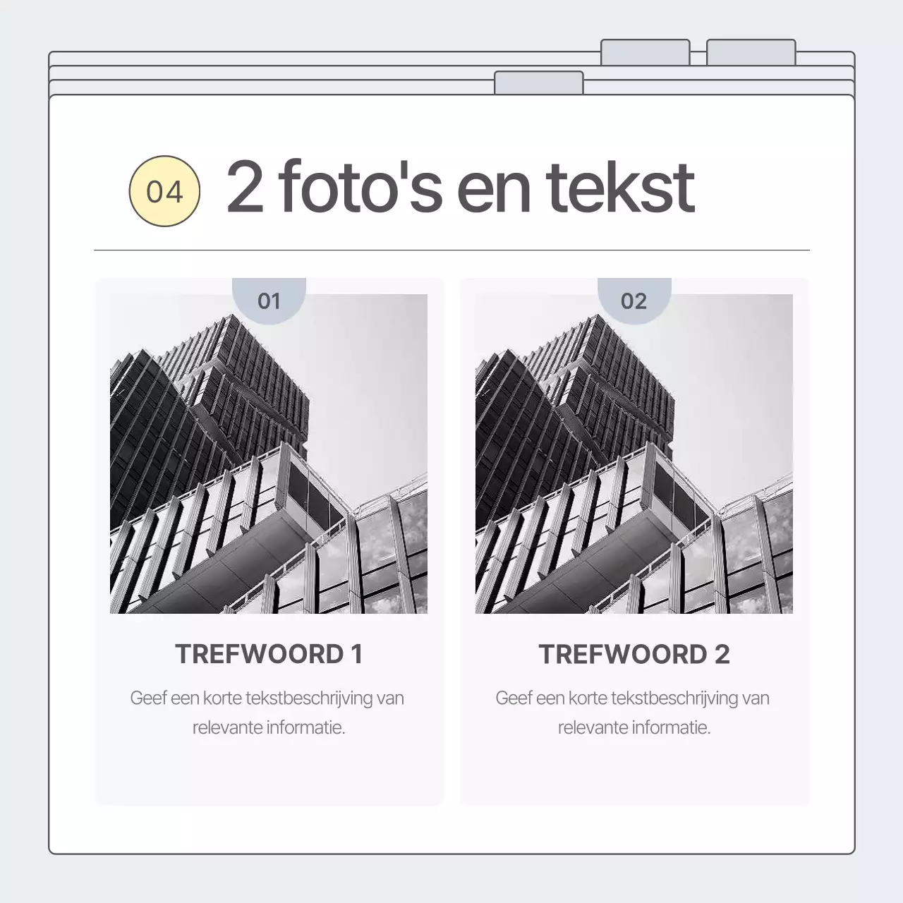 Promoot je bedrijf in grijs en eenvoudig