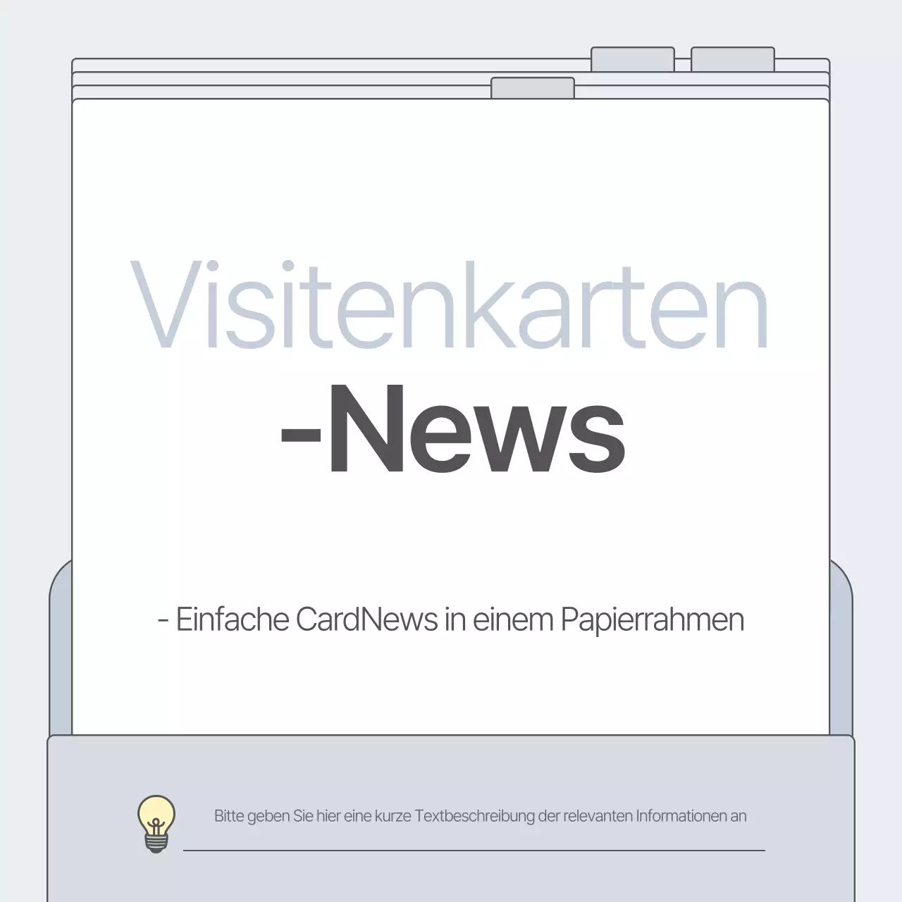 Werben Sie für Ihr Unternehmen in Grau und einfach