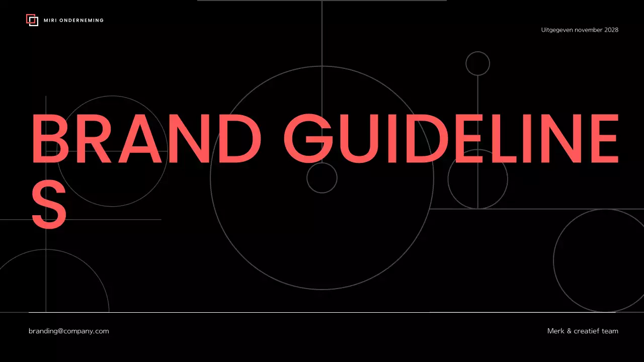 richtlijn zwart modern merk