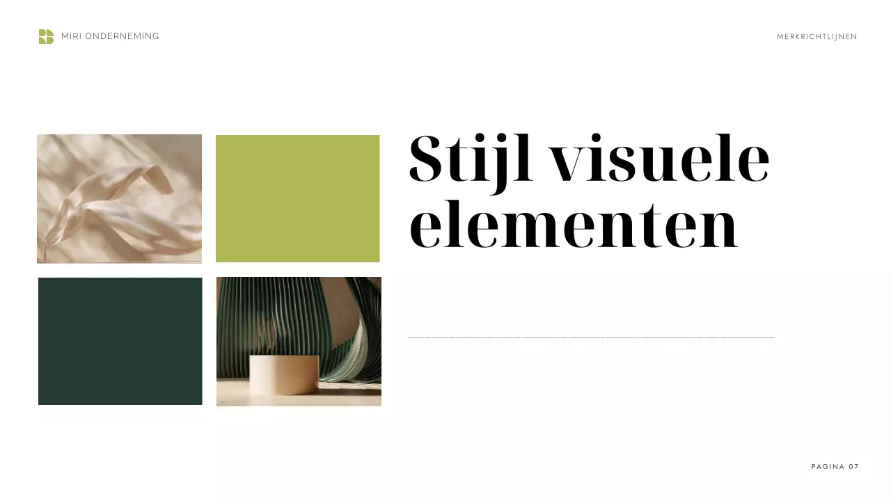 groene moderne merkrichtlijn