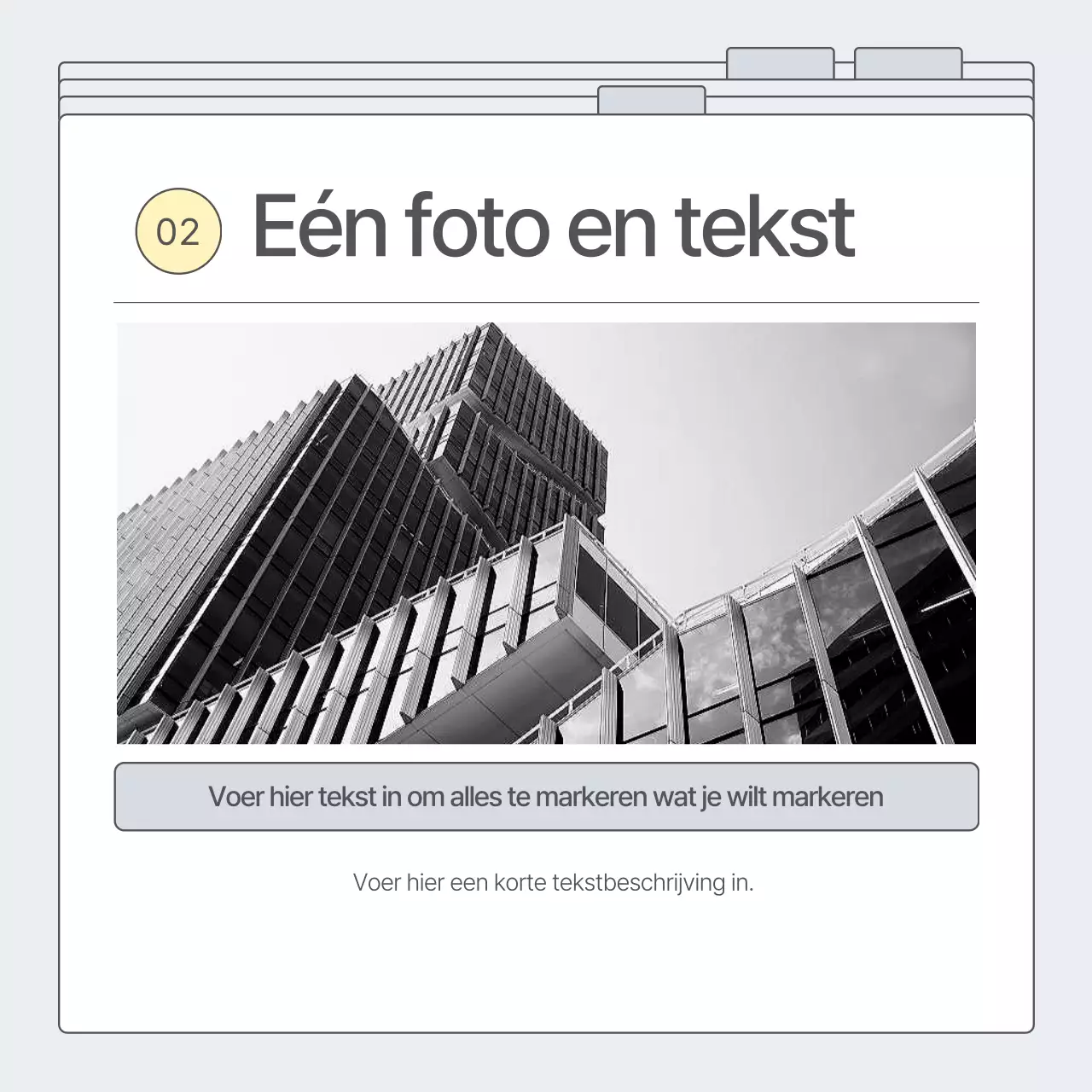 Promoot je bedrijf in grijs en eenvoudig