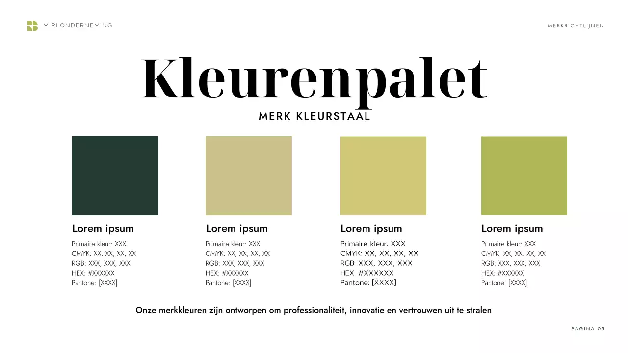 groene moderne merkrichtlijn