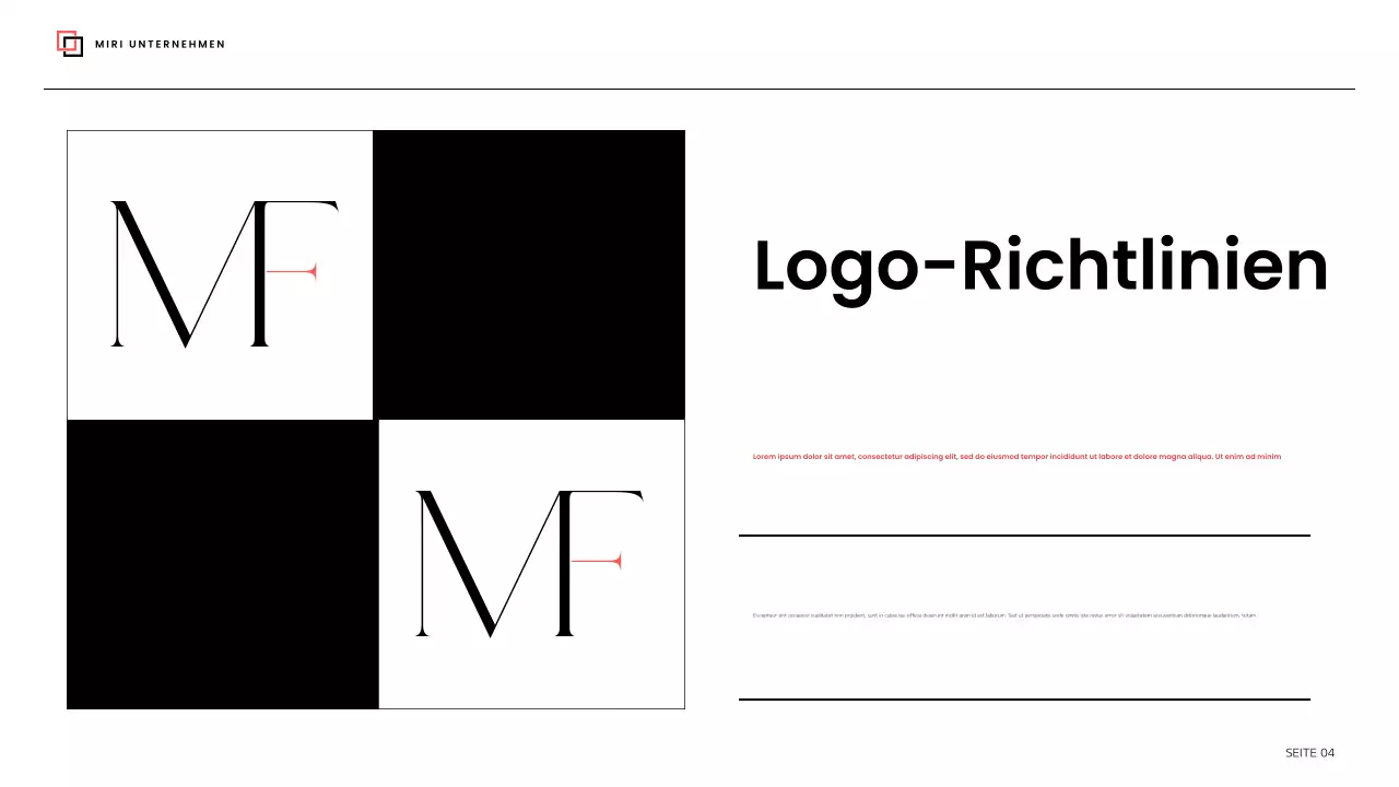 black modern brand Leitfaden