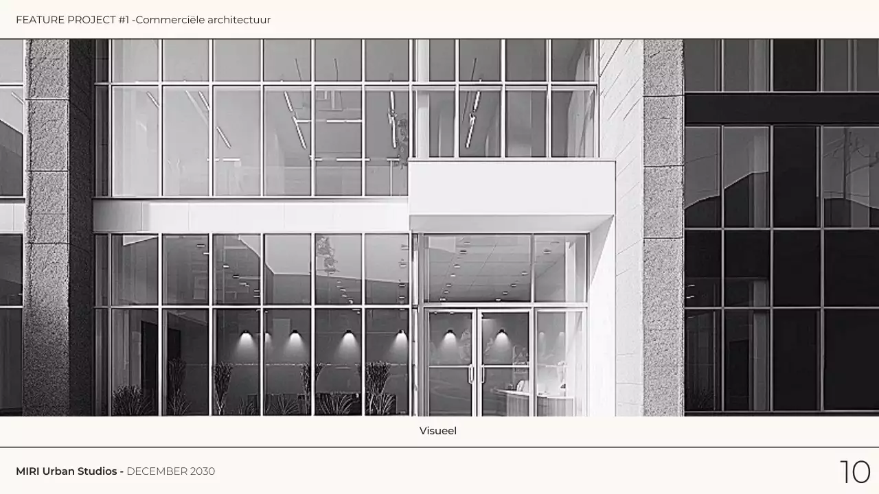 grijs monochroom moderne architectuur portfolio presentatie