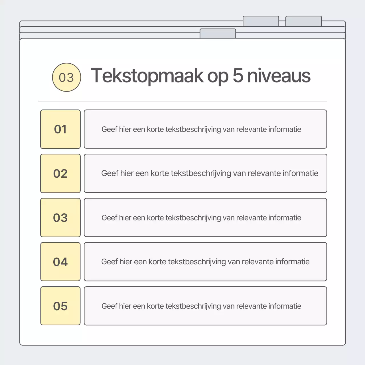 Promoot je bedrijf in grijs en eenvoudig