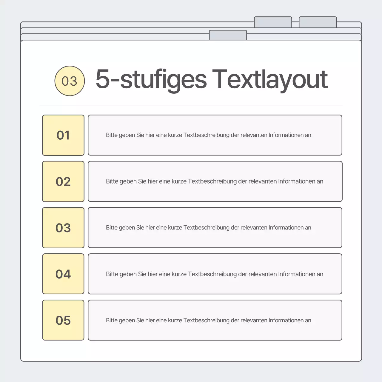 Werben Sie für Ihr Unternehmen in Grau und einfach