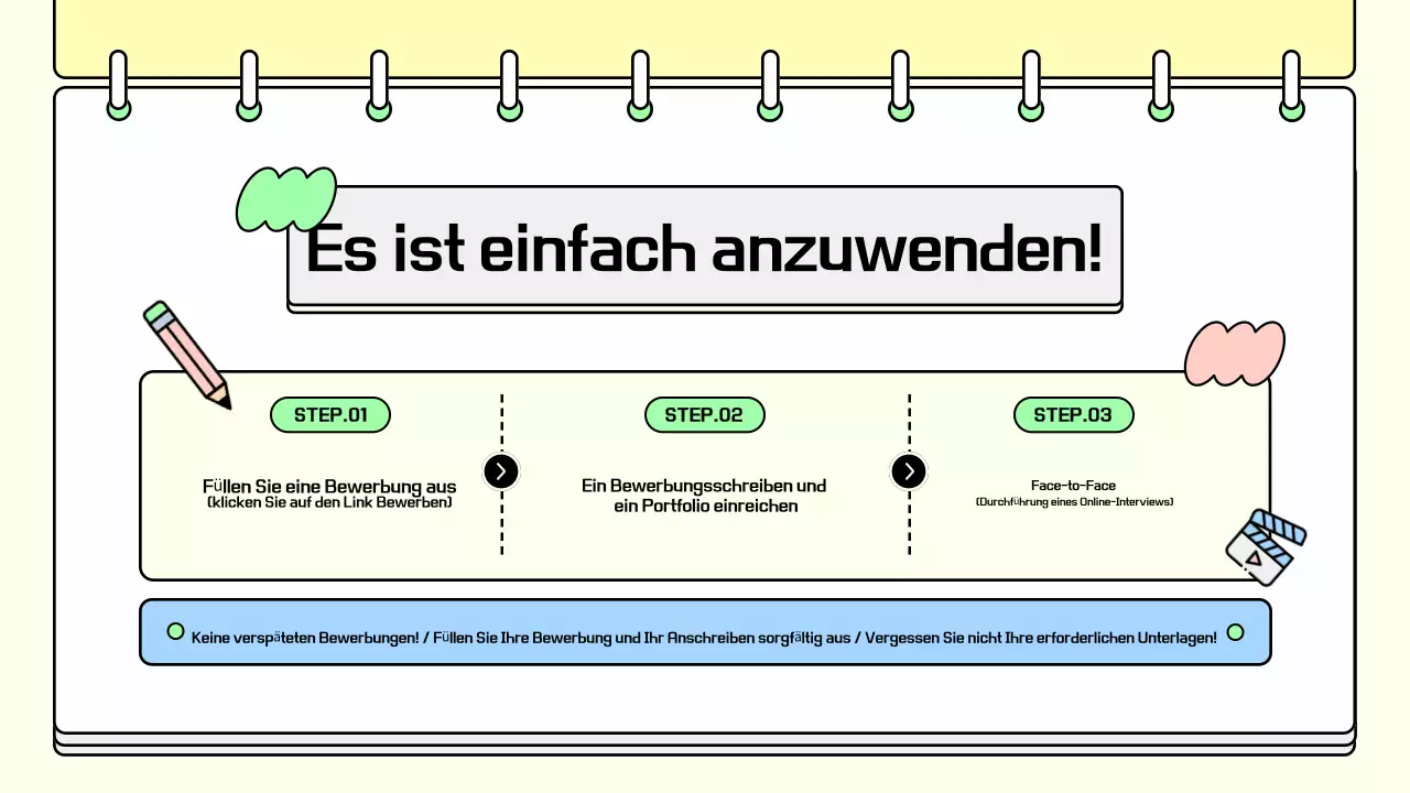 Förderung der Anwerbung von Unterstützern in Gelb