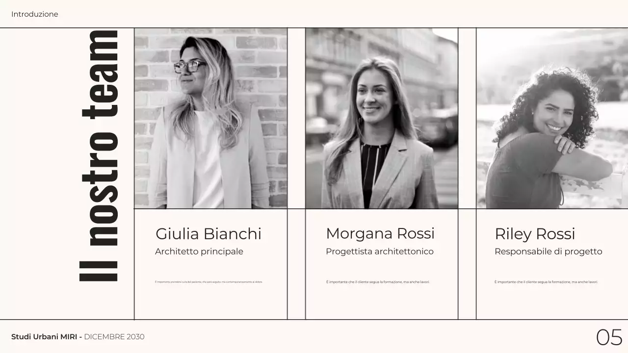 grigio monocromatico moderno architettura presentazione portfolio