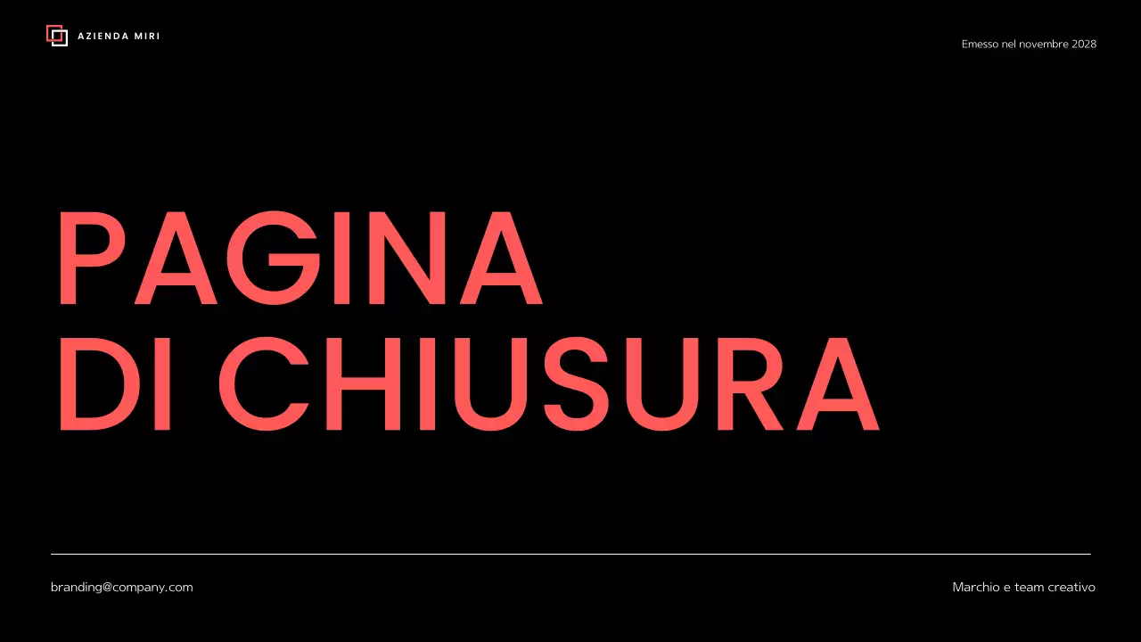 linea guida del marchio nero moderno