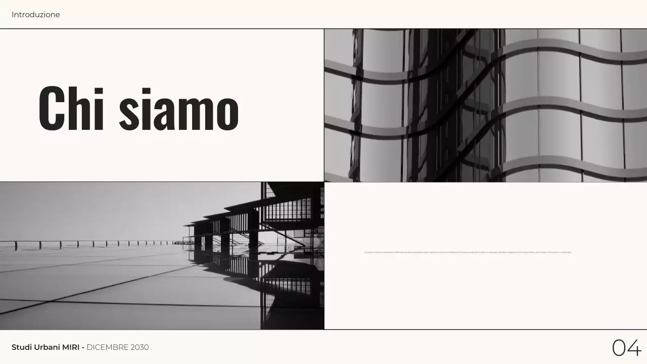 grigio monocromatico moderno architettura presentazione portfolio