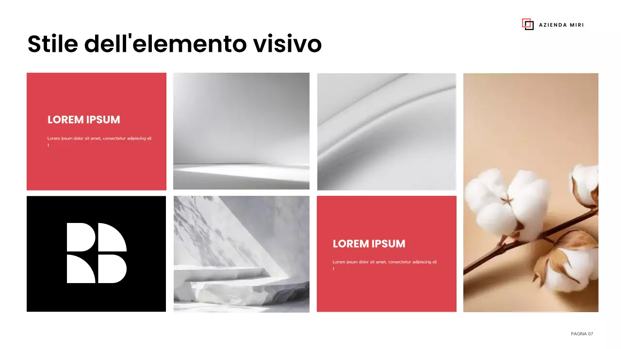 linea guida del marchio nero moderno