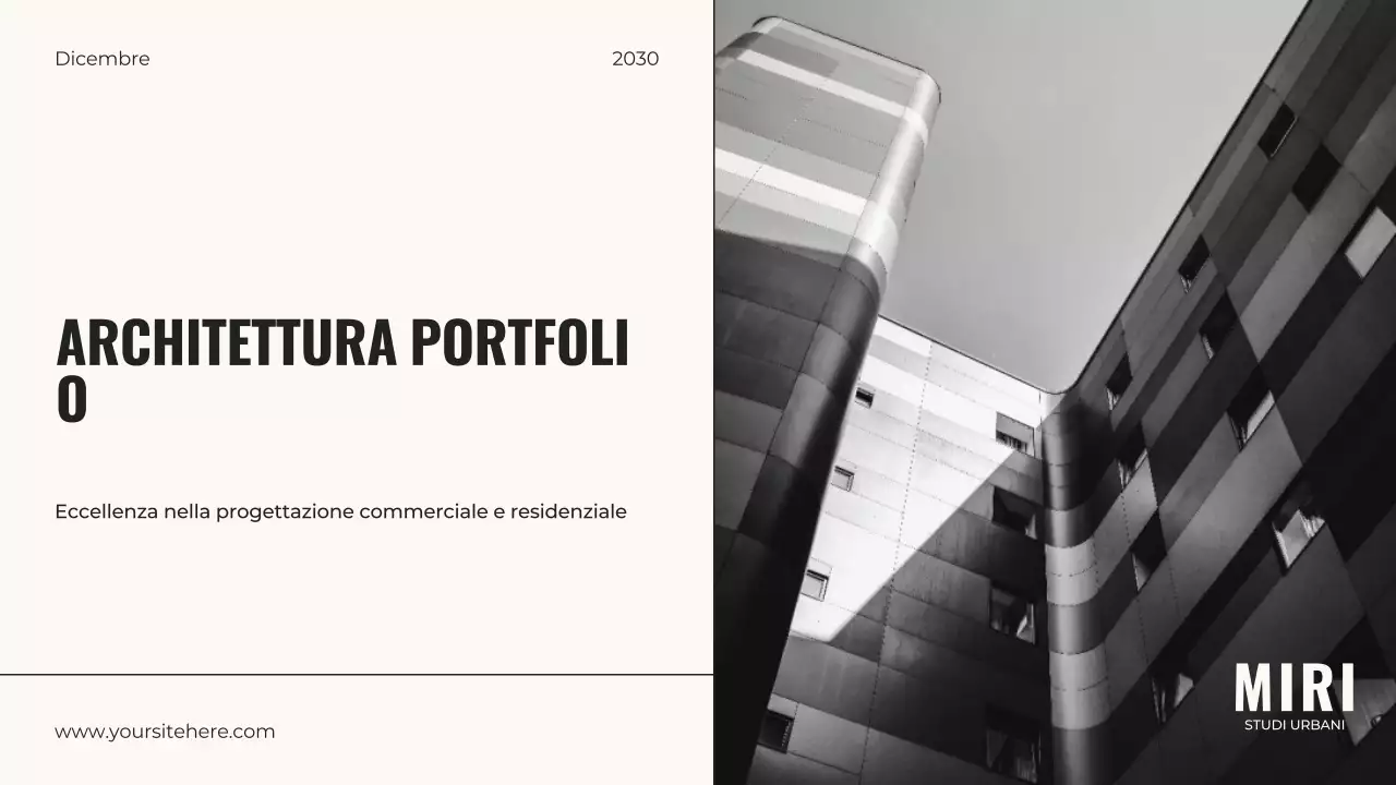 grigio monocromatico moderno architettura presentazione portfolio