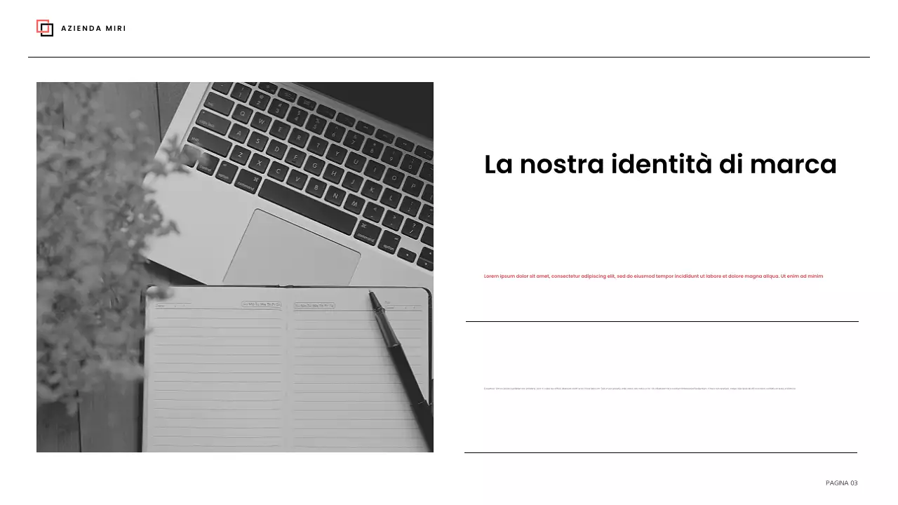 linea guida del marchio nero moderno