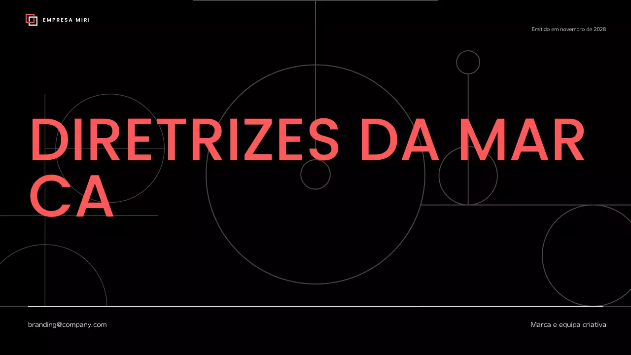diretrizes da marca preto moderno
