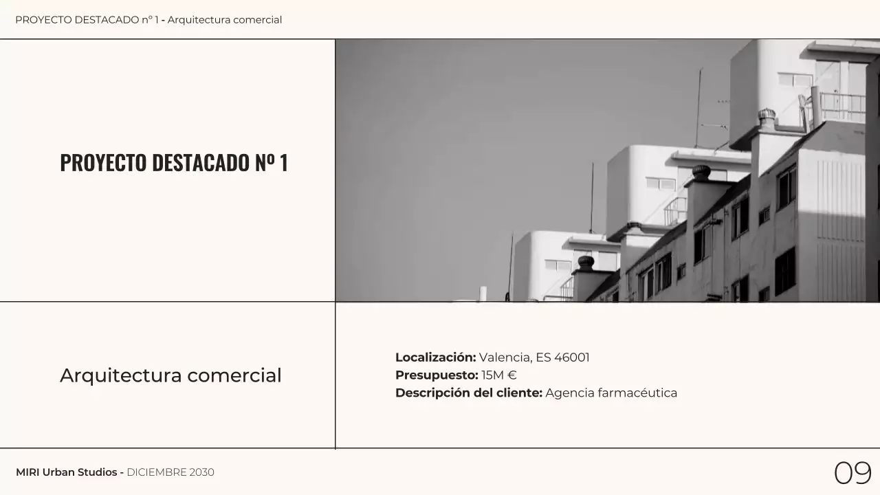 gris monocromo arquitectura moderna portafolio presentación
