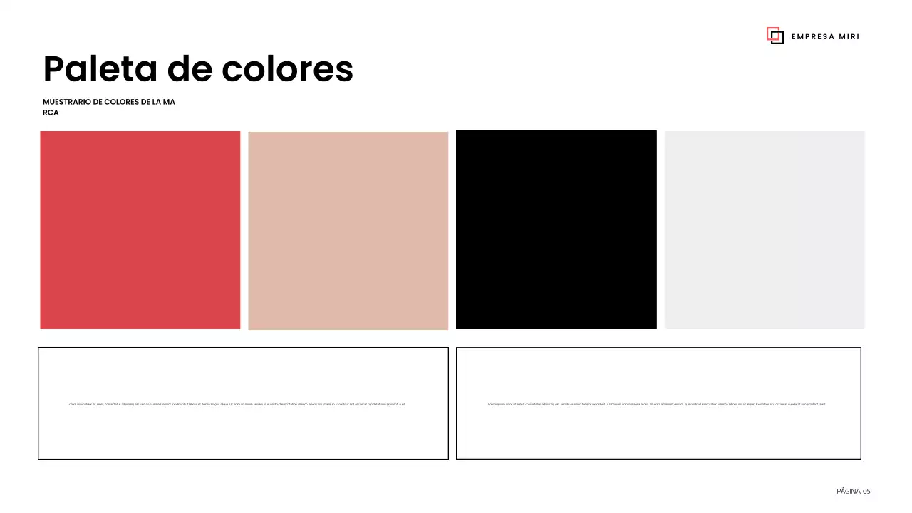 directriz de la marca black modern