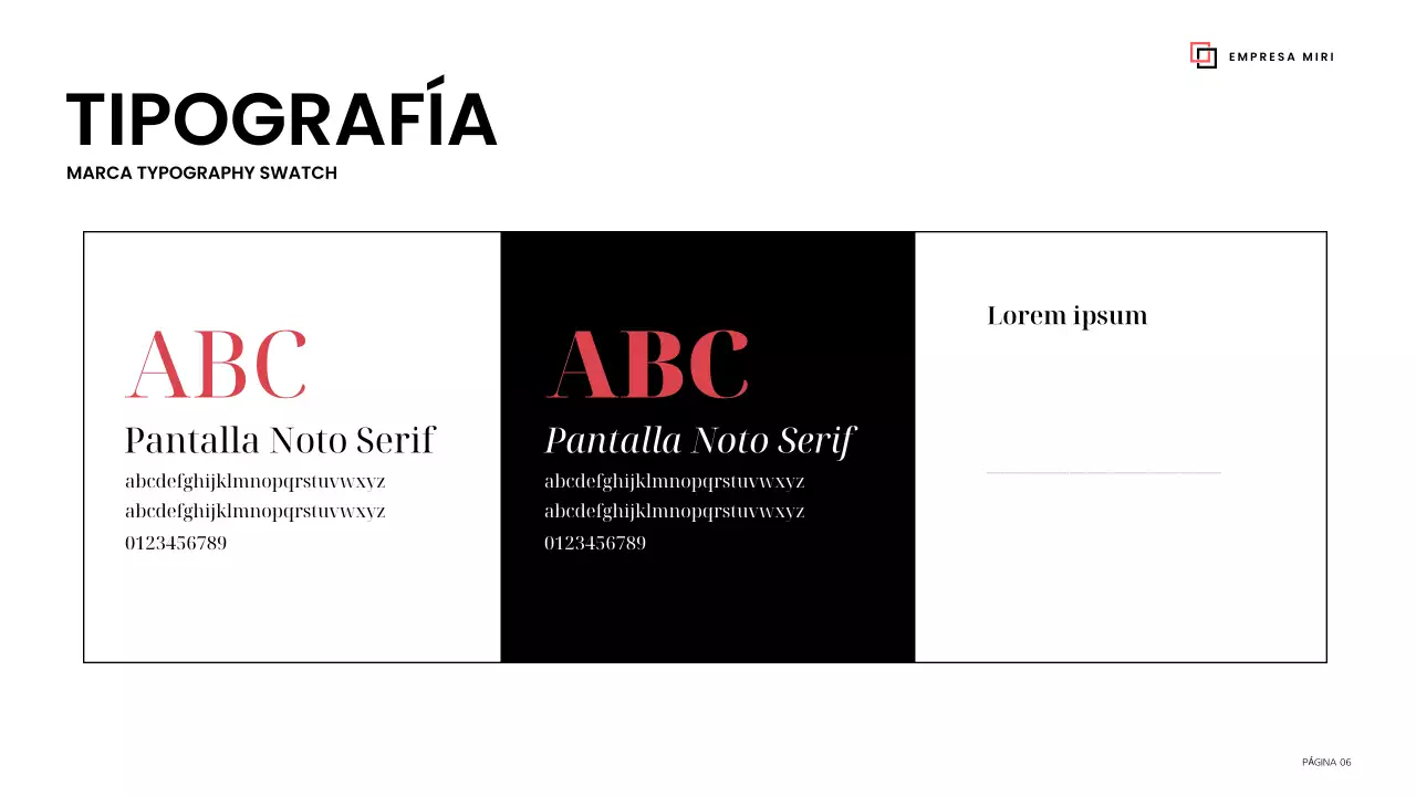 directriz de la marca black modern