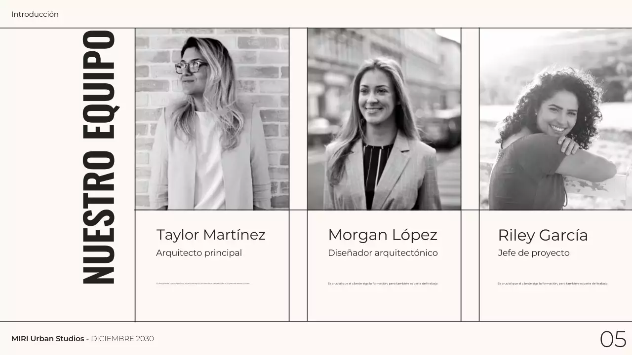 gris monocromo arquitectura moderna portafolio presentación