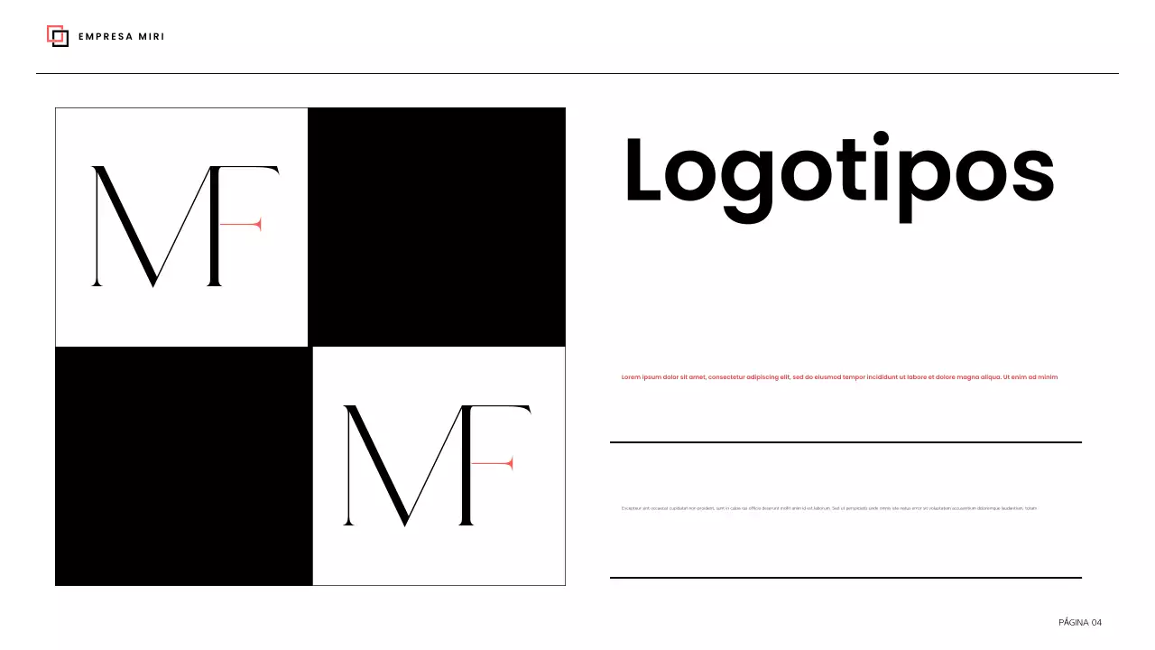 directriz de la marca black modern