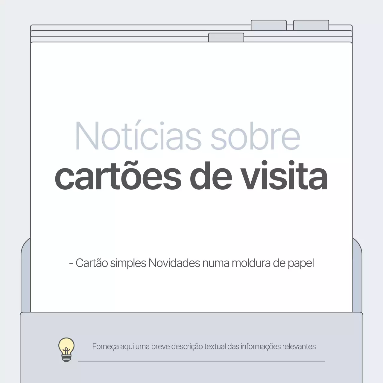 Promova a sua empresa em cinzento e de forma simples