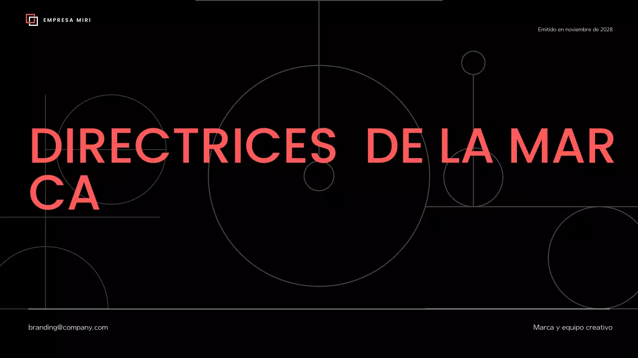 directriz de la marca black modern