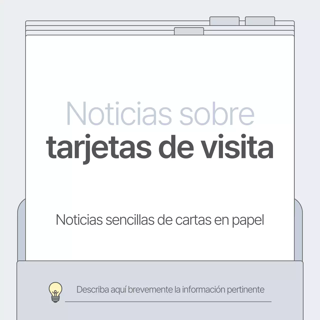 Promocione su empresa en gris y de forma sencilla