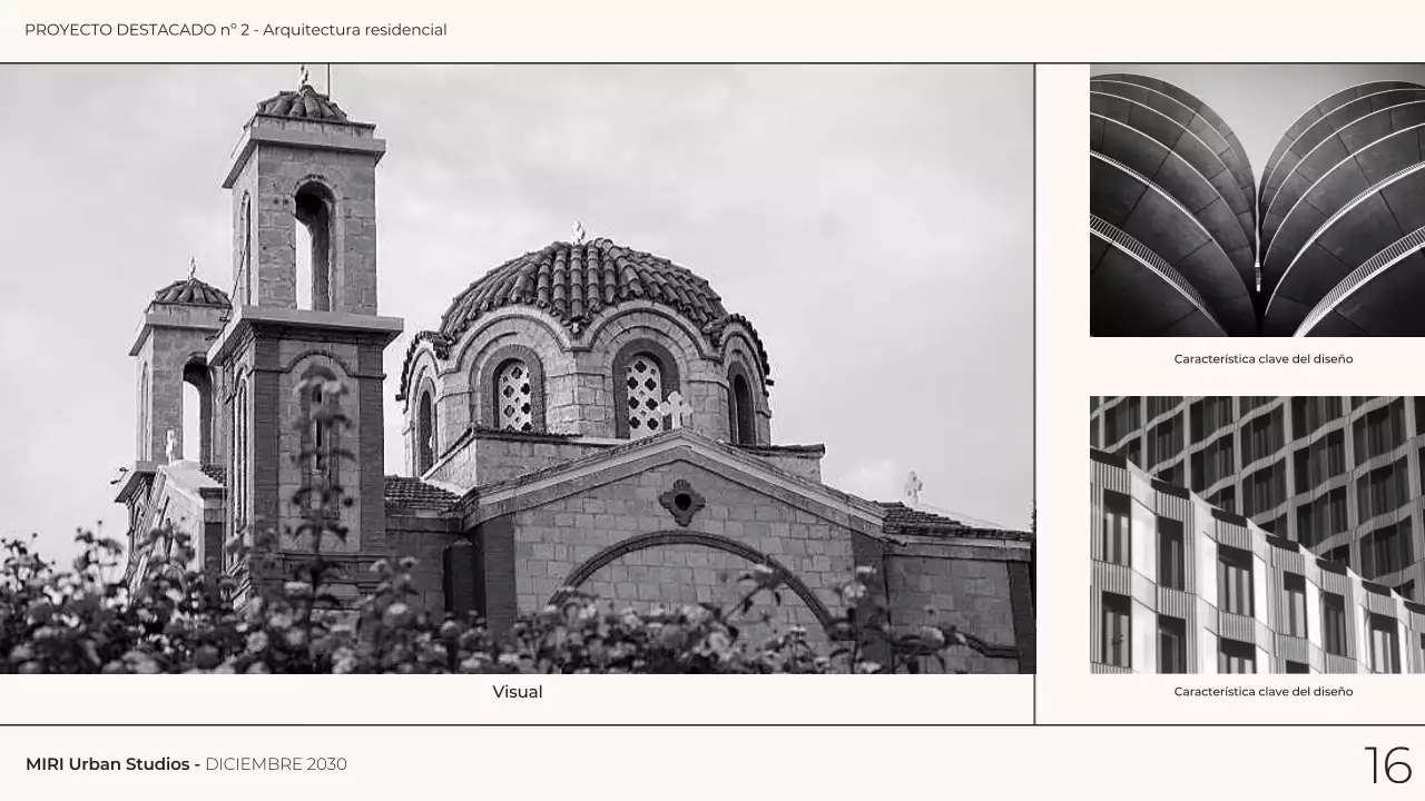 gris monocromo arquitectura moderna portafolio presentación