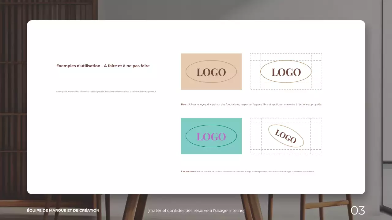 brown and beige elegant modern home and living brand guideline presentation