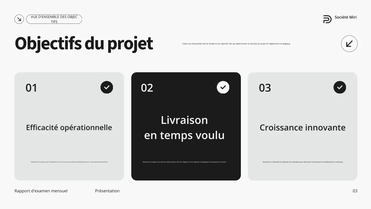 Rapport d'activité mensuel gris et vert moderne et minimaliste