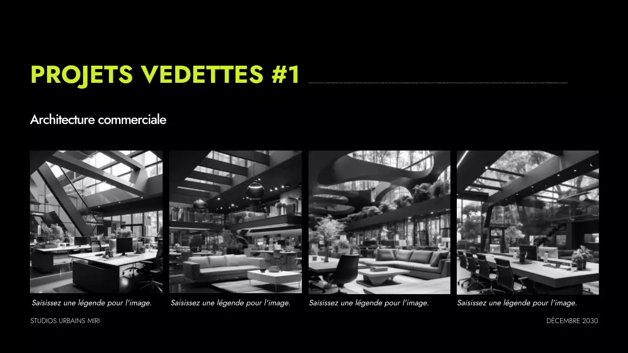 portefeuille d'architecture moderne en néon