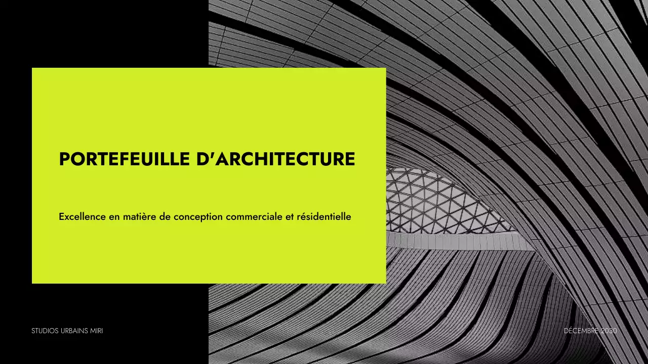 portefeuille d'architecture moderne en néon