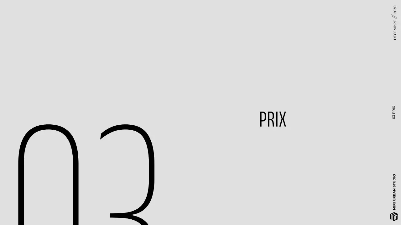 Présentation d'un portfolio d'architecture moderne, gris et minimaliste