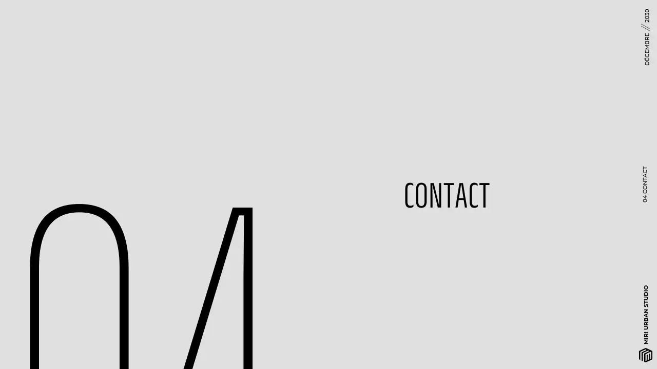 Présentation d'un portfolio d'architecture moderne, gris et minimaliste