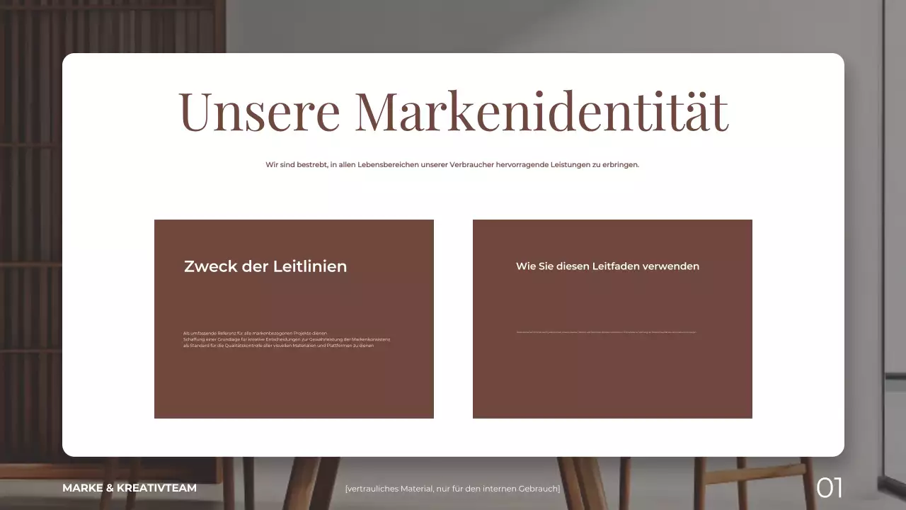 braun und beige elegant modernes wohnen und leben markenleitfaden präsentation