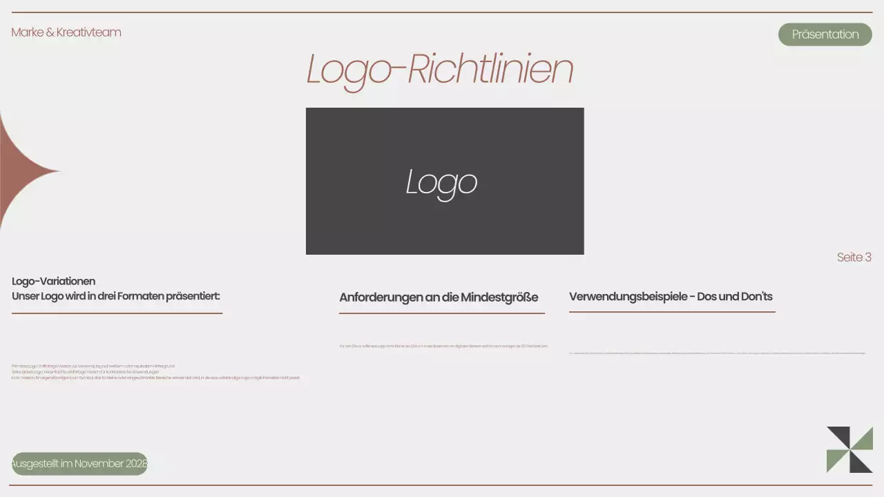 Gray Modern Brand Guideline Präsentation