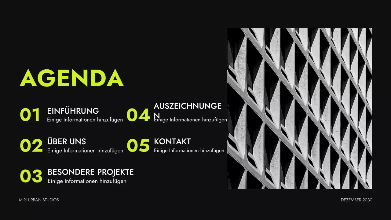 neon moderne architektur portfolio