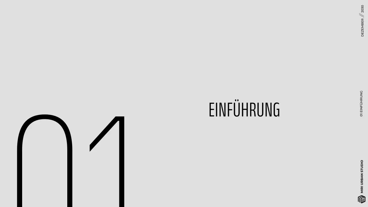 Modernes graues minimalistisches Architektur-Portfolio Präsentation