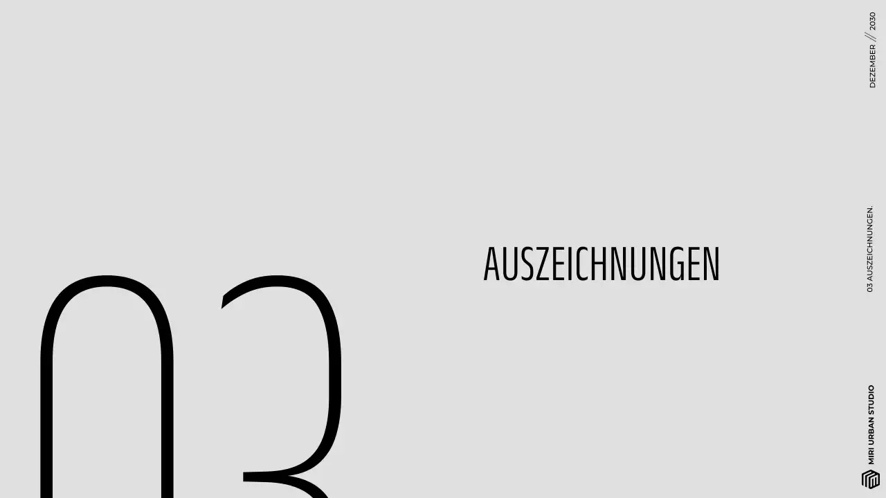 Modernes graues minimalistisches Architektur-Portfolio Präsentation