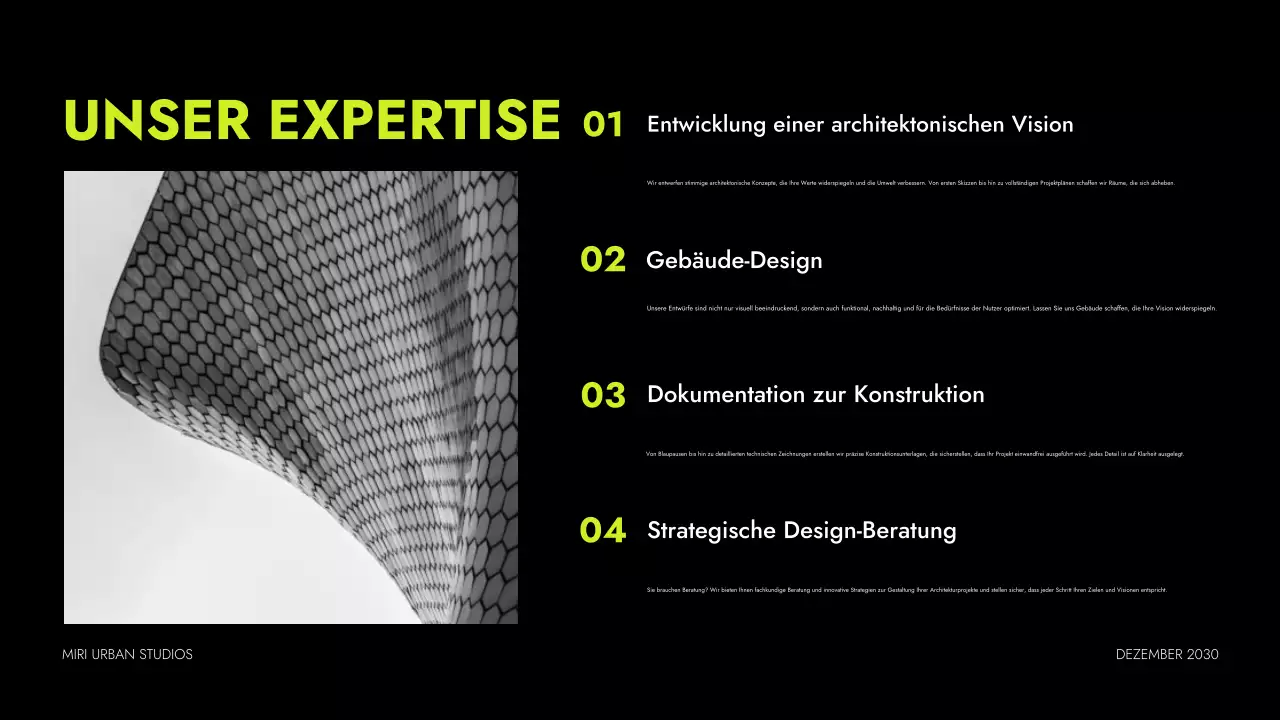 neon moderne architektur portfolio