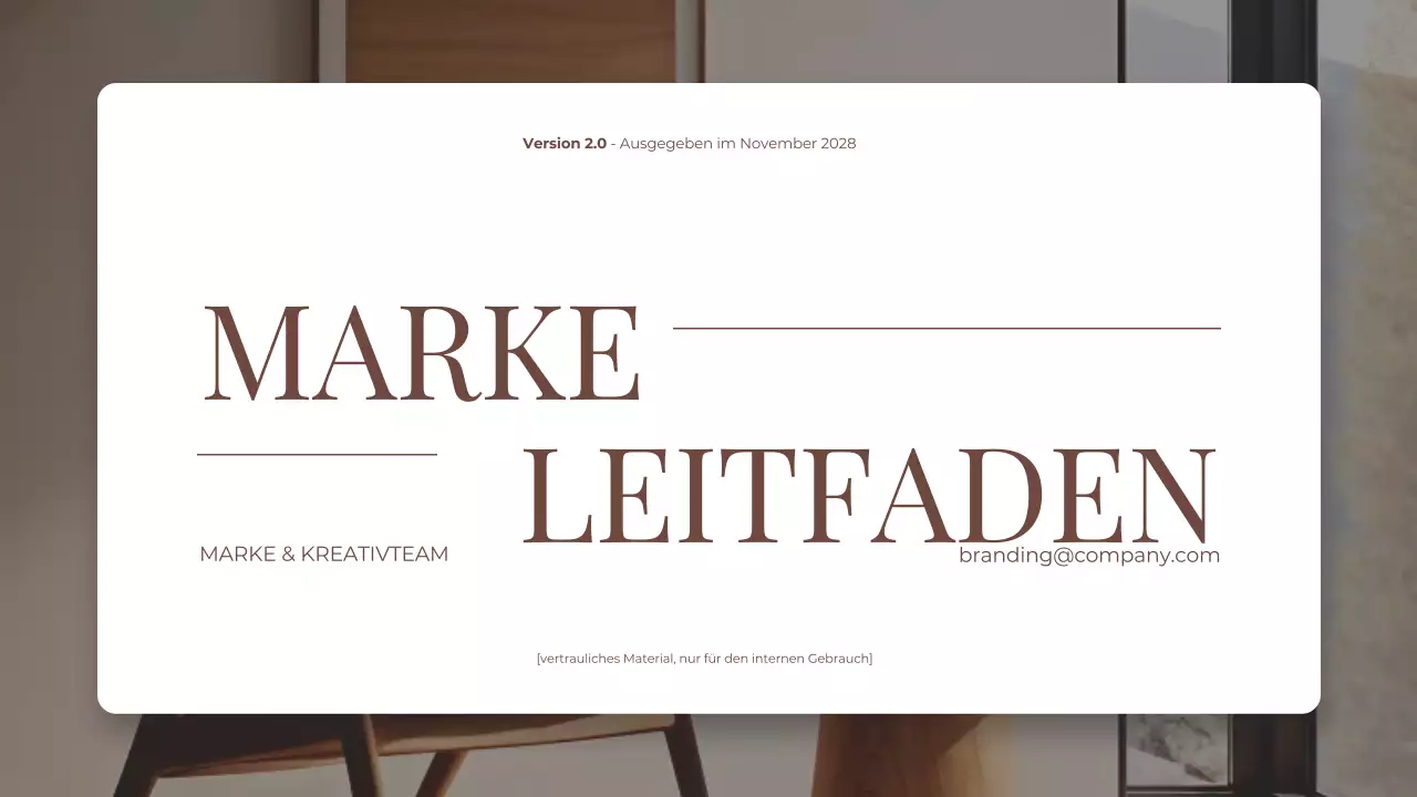 braun und beige elegant modernes wohnen und leben markenleitfaden präsentation