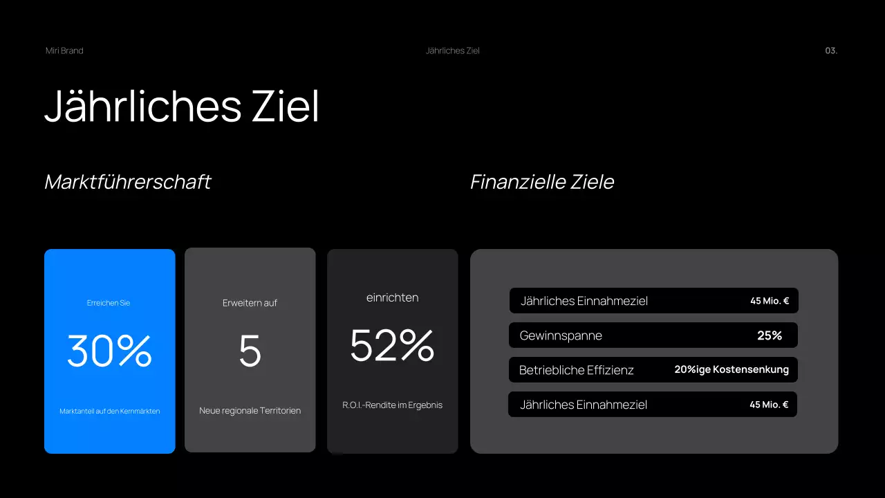 Dark Bold Vierteljährlicher Geschäftsbericht