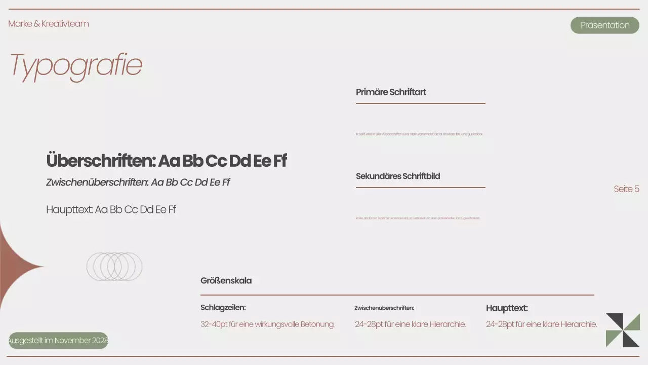 Gray Modern Brand Guideline Präsentation