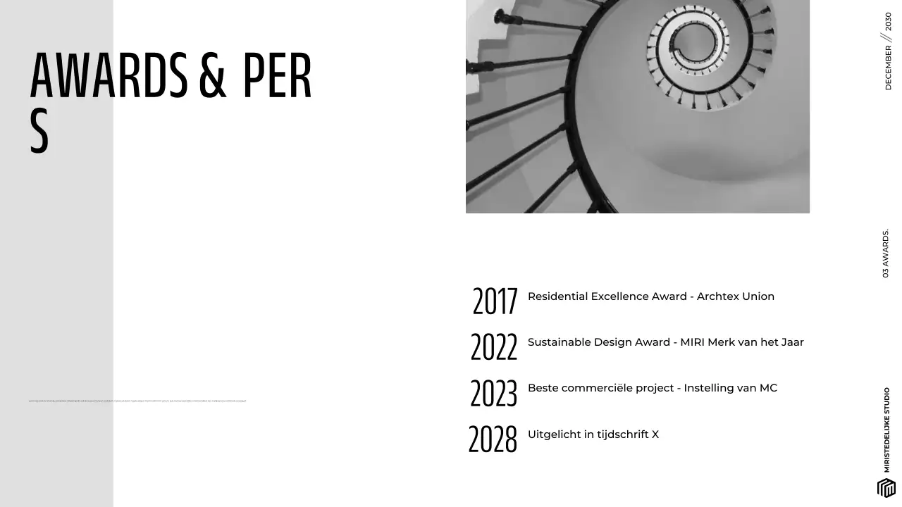 Moderne Grijze Minimalistische Architectuur Portfolio Presentatie