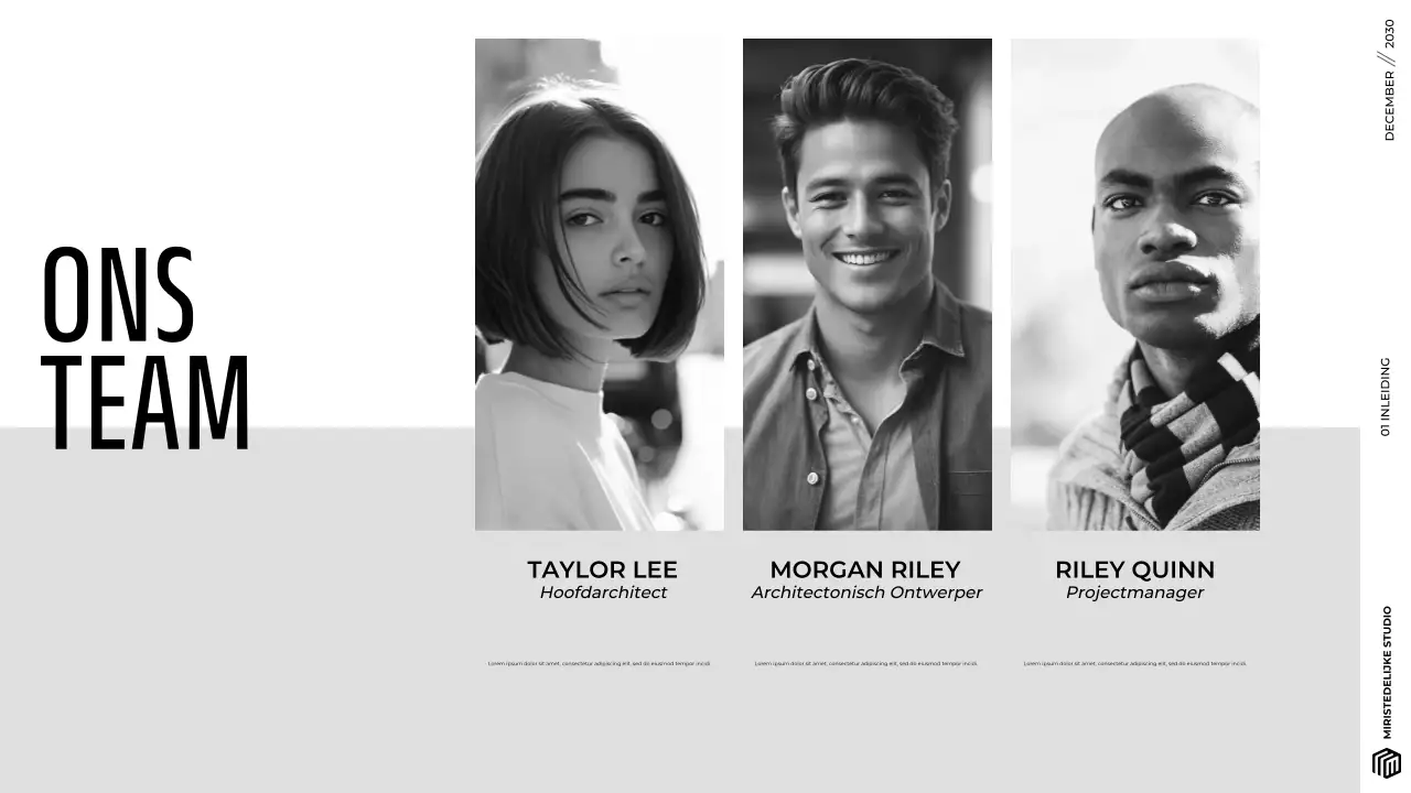 Moderne Grijze Minimalistische Architectuur Portfolio Presentatie