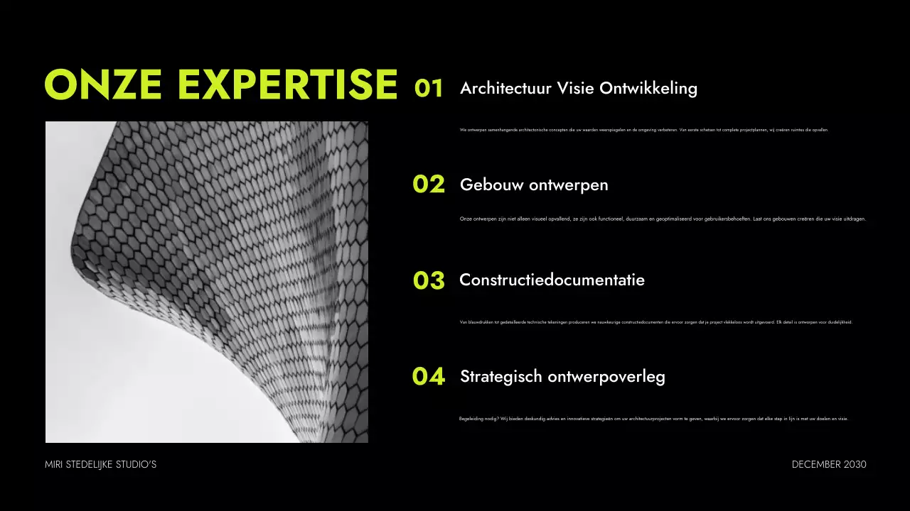 neon moderne architectuur portfolio