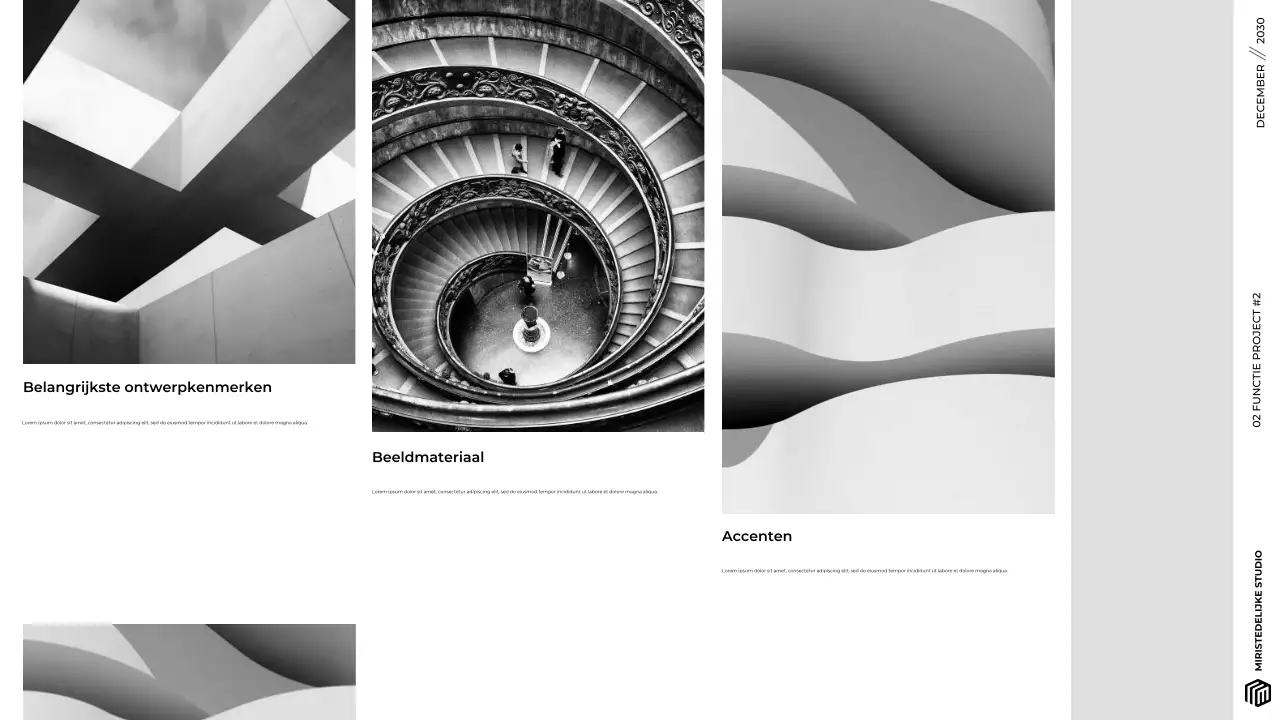 Moderne Grijze Minimalistische Architectuur Portfolio Presentatie