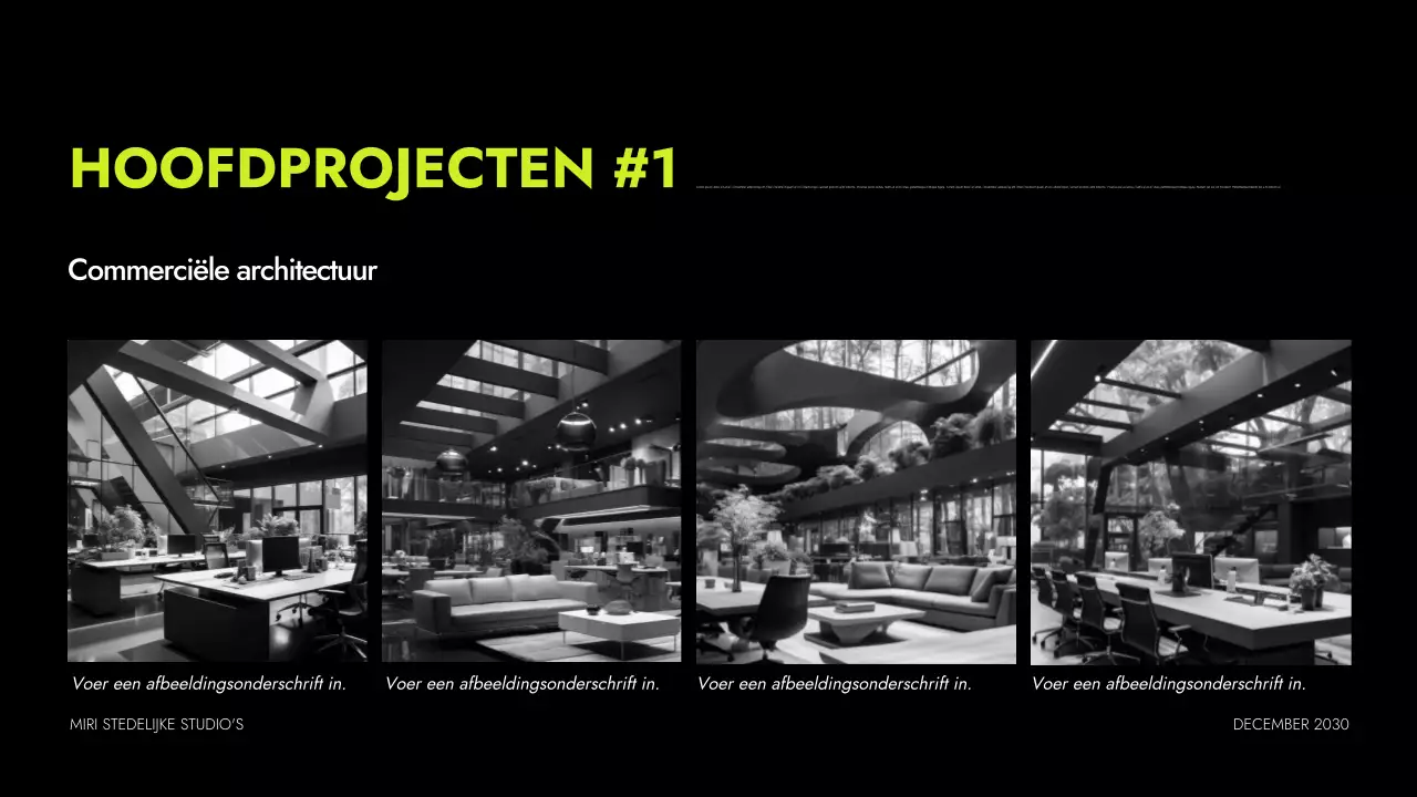 neon moderne architectuur portfolio