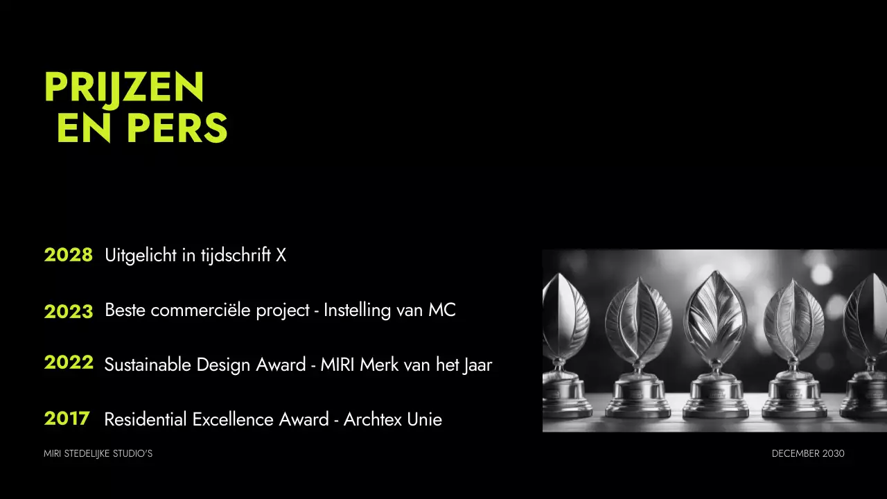 neon moderne architectuur portfolio