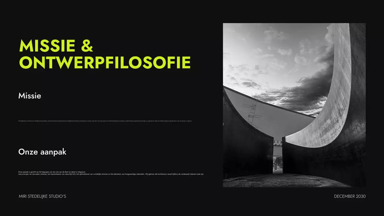 neon moderne architectuur portfolio