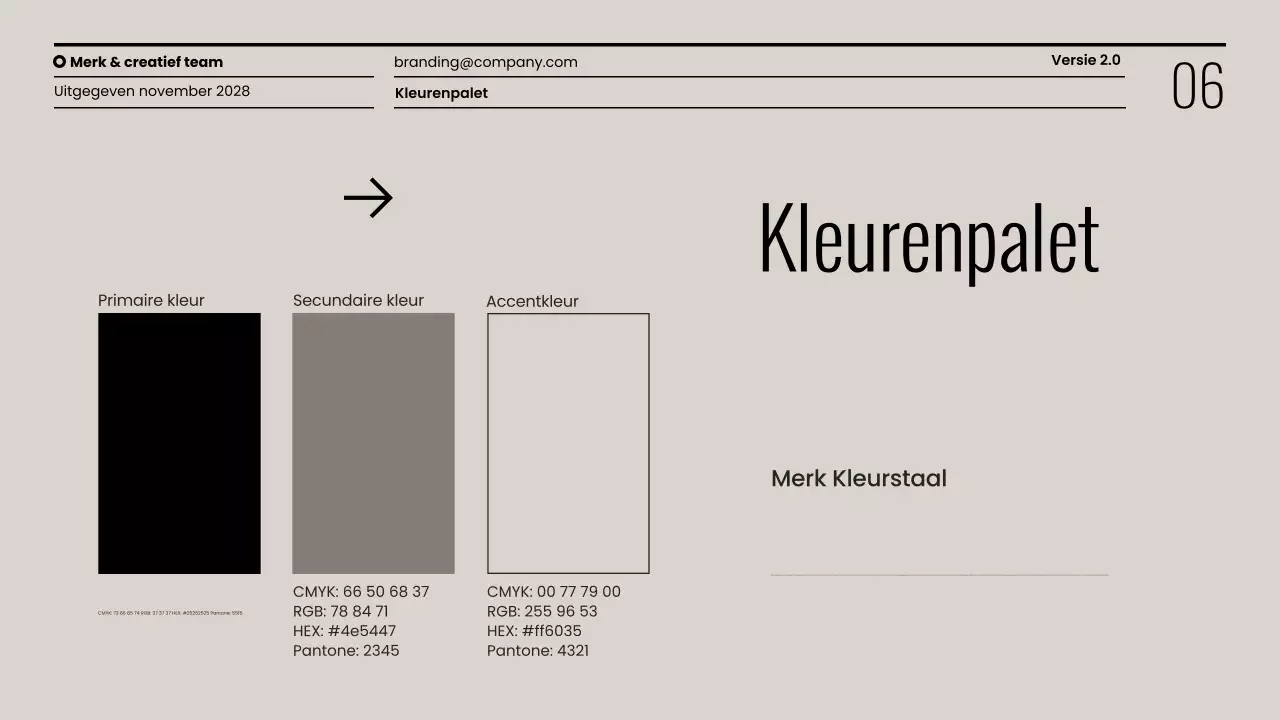 Presentatie minimalistische merkrichtlijnen